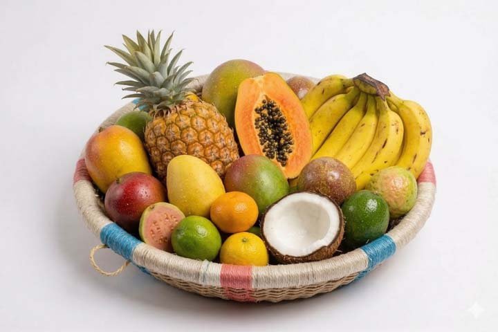 panier de fruits à Mayotte